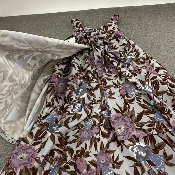 Love @ First Sight Floral Romper Medium Brand New Sleeveless Flowy Pleated Top P - Picture 13 of 15